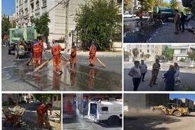طرح پاکسازی محلات منطقه پنج اجرا شد