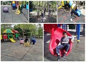 بهسازی پارکهای سطح منطقه ۵ کرج