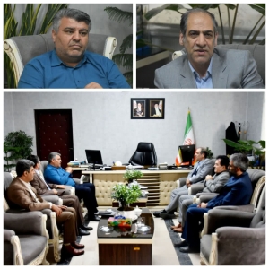 تصویر دیدار مدیرعامل کارخانه سیمان آبیک با فرماندار شهرستان ساوجبلاغ