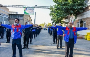 تصویر استقبال کارگران ورزشکار البرزی از جشنواره هفته کار و کارگر