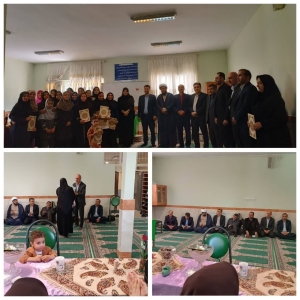 تصویر حضور بخشدار بخش تنکمان در آموزشگاه شهید اصل زعیم