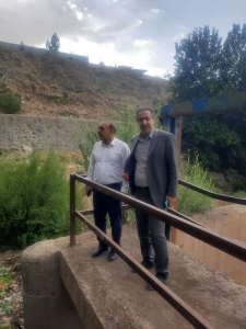 تصویر بازدیدرئیس سازمان جهادکشاورزی البرز  از رودخانه کردان