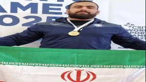 تصویر درخشش کشتی‌گیر البرزی در مسابقات جهانی کارگران