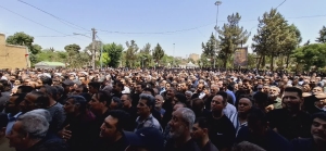تصویر مراسم تشییع پیکر شهید مدافع وطن شهیدان پاسدار محسن رضایی و محمدرضا قائم پناه
