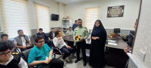 تصویر کار زیبای پلیس کرج برای کودکان اوتیسمی