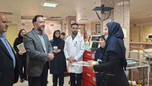 تصویر تکریم پرستاران بیمارستان فاطمه الزهرا (س) اشتهارد
