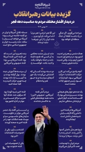تصویر گزیده بیانات رهبرانقلاب در دیدار افشار مختلف مردم به مناسبت دهه فجر (اینفوگرافیک)