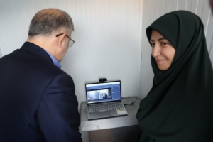 تصویر افتتاح ایستگاه پایش هوای تنکمان با حضور معاون رئیس‌جمهور و استاندار البرز