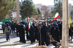 تصویر جنایات ددمنشانه و بزدلانه رژیم صهیونیستی و آمریکای جنایتکار در فردیس محکوم کردند