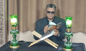 تصویر تلاوت و مداحی استاد مهدی فلاح نژاد،رحلت رسول اکرم(ص) و شهادت امام حسن مجتبی در بهزیستی البرز
