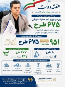 تصویر بهره‌برداری از ۶۷۵ طرح عمرانی و خدماتی در هفته دولت در شهرستان فردیس