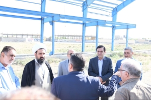 تصویر بازدید حمیدرضا رضایی  از پروژه ورزشی سلطان آباد شهرستان چهارباغ