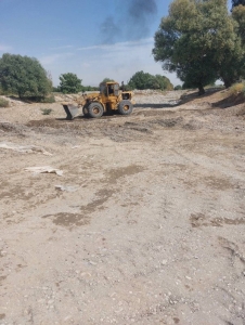 تصویر پاکسازی و رفع انسداد رودخانه کردان در محدوده شاخه سرخاب ساوجبلاغ