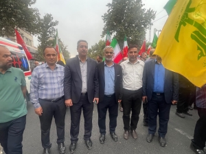 تصویر جانفدایان ساوجبلاغی در جمع ۱۱۰ هزار جانفدای البرزی
