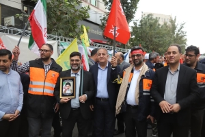 تصویر حضور مدیران و کارکنان شورای هماهنگی راه و شهرسازی البرز در اجتماع ۱۱۰ نفری جانفدایان
