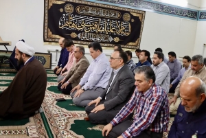 تصویر تأکید فرماندار فردیس بر ترویج فرهنگ نماز در محیط ادارات شهرستان